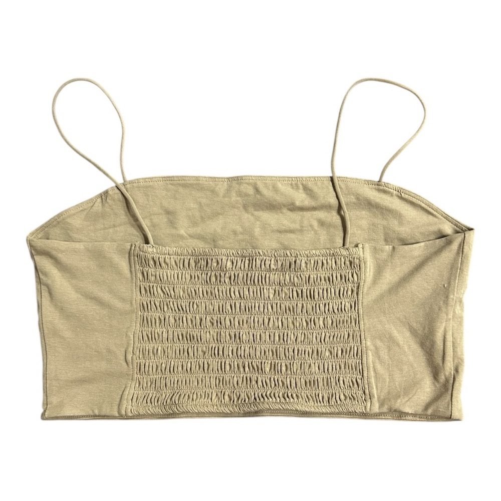 Banana Republic Factory Women’s Tan Bandeau Sz M - Picture 3 of 7